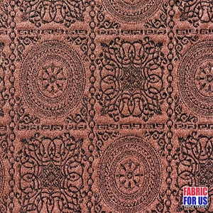 Persian Bronze Glitter Knit Poly-Spandex Stretch Fabric 56/58" Wide BTY - Picture 1 of 3