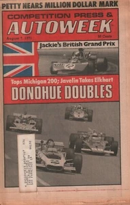 Autoweek August 7 1971 Richard Petty Mark Donohue Ray Marquette w/ML 032719DBE - Imagen 1 de 1