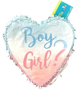 Ya Otta Gender Reveal Pinata Pull String Party Supply 17.75" L x 17.75" W x3.25" - Picture 1 of 13