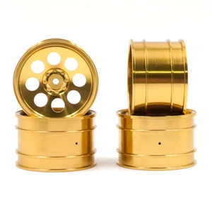 Yeah Racing Aluminum CNC 8 Spoke Rim Set For Kyosho Optima Mid Javelin Ultima RC - Picture 1 of 3