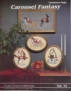 Douglas Designs Christmas Magic Carousel Fantasy 2 cross stitch pattern booklet - Picture 1 of 1