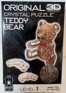 BePuzzled Gold Teddy Bear 3D Crystal Puzzle NIP - Picture 1 of 4