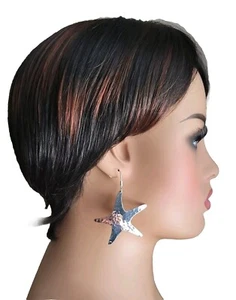 Pendientes Erick's Estrella de Mar Plata de Ley Taxco.925 - Imagen 1 de 10