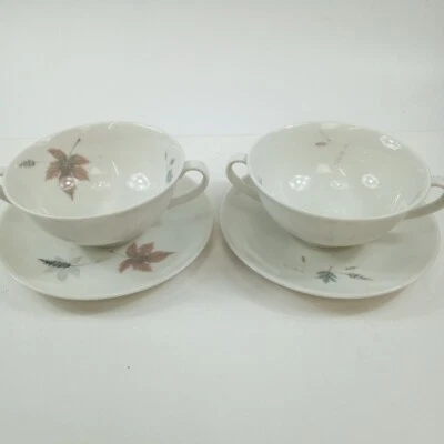 Taza y platillo Royal Doulton Tumbling Leaves hecho en Inglaterra  Foto 1 de 4
