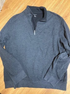 Men's Van Heusen size XXL 1/4 zip pullover sweater (dark gray) - Picture 1 of 2