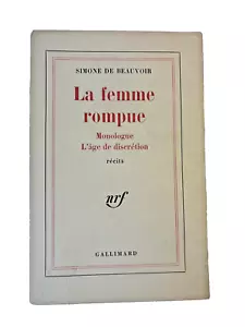 Simone De Beauvoir : La Femme Rompue INSCRIBED SIGNED Gallimard NRF 1967 - Foto 1 di 9