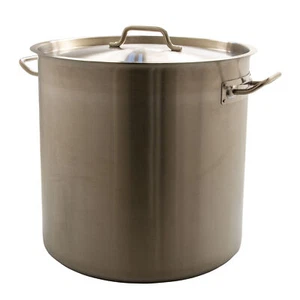 AcMax Kochtopf Gastrotopf Topf XXL 50 Liter Edelstahl mit Deckel Großküche Gastr - Bild 1 von 6