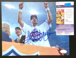KURT WARNER SIGNED 8X10 PHOTO ST LOUIS RAMS SUPER BOWL XXXIV CHAMPION HOF JSA E - Picture 1 of 1