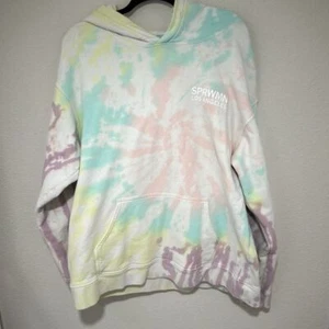 SPRWMN Los Angeles Multicolor Tie Dye Long Sleeve Hoodie Size Medium - Picture 1 of 8