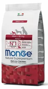 Monge Natural Superpremium Mini Adult con Pollo da 7,5 KG - Crocchette per Cani - Foto 1 di 5