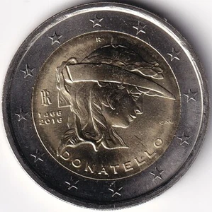 2 Euro Gedenkmünze Italien - 2016 - "550. Todestag v. Dornato di Niccolo" - Picture 1 of 2