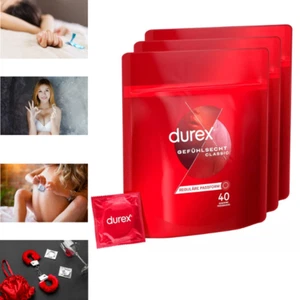 Durex Gefühlsecht Classic Kondome - 8, 20, 40, 80, 100, 120 Stück - Safer Sex - Bild 1 von 7