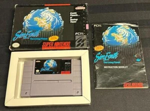 SimEarth: The Living Planet SNES CIB W/Manual Super Nintendo Entertainment Sys - Picture 1 of 4