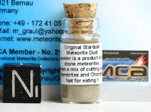 Original Stardust - real Meteorite Powder from Stone Meteorites + Certificate - Picture 1 of 3