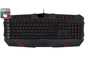 Speedlink PARTHICA USB Gaming Tastatur QWERTY LED Italien IT ITA Keyboard-Layout - Afbeelding 1 van 7