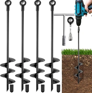 18'' Ground Anchors Heavy Duty for High Winds - Ground Stakes Earth Anchors - Sc - Picture 1 of 6