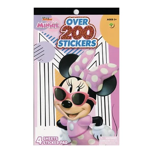 Disney Minnie Sticker Booklet for Kids - 4 Sheets, Over 200 Stickers - Picture 1 of 4