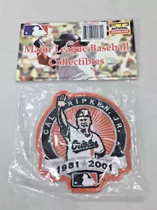 MLB Official 2001 Cal Ripken Jr Retirement Logo Jersey Patch Baltimore Orioles - Picture 1 of 1