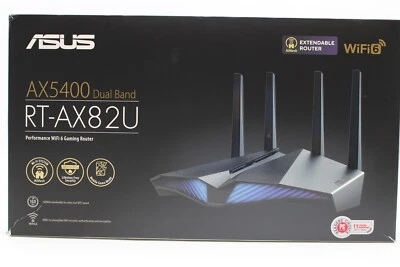 ASUS RT-AX82U V2 AX5400 Dual-Band WiFi 6 Extendable Gaming Router - Image 1 of 4