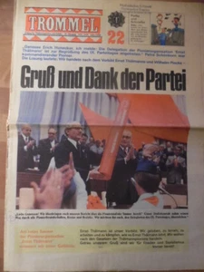 TROMMEL 22 - 1976 Honecker Gruß und dank der Partei DDR-Pionier zu sein fetzt! - Picture 1 of 1