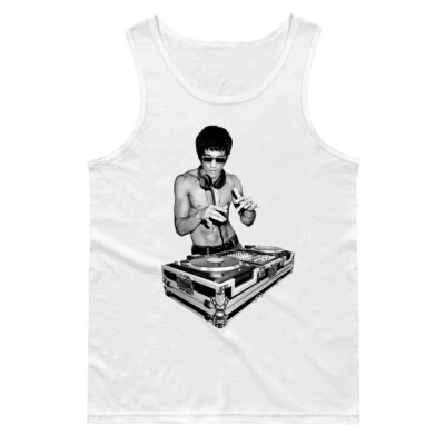 🔥 Divertida Camiseta sin mangas inspirada en DJ para hombre Divertida Camisa DJ kung fu Fanáticos del cine Idea de regalo Foto 1 de 3