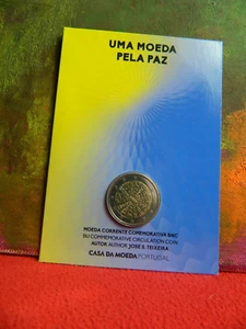 Portugal, 2023, Paz entre Naciones, moneda de 2 euros en Coincard - Imagen 1 de 1