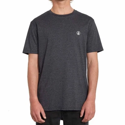 Volcom T-Shirt Circle Blanks HTH SS - heather black - Bild 1 von 2
