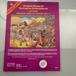 Dungeons & Dragons D&D TSR B2 Keep on the Borderlands 3rd Printing by Gary Gygax - Picture 1 of 9