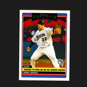 2006 Topps UH174 Anibal Sanchez - Pitched No-Hitter HIs Rookie Season - Marlins - Foto 1 di 2