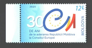 2025 Moldova 30 years accession of the Rep. of Moldova to the Council of Europa - Picture 1 of 1