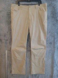 Eddie Bauer Men's Tech Pants 38x30 Khaki Nylon Stretch Performance Breathable - Picture 1 of 9