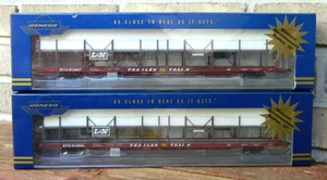 Lot (2) Athearn Genesis HO Scale Louisville & Nashville F89F Auto Rack Flat Cars - Picture 1 of 5
