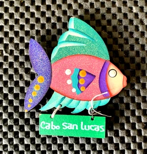 CABO SAN LUCAS MÉXICO COLORIDO IMÁN DE PECES 3" X 2" NOS - Imagen 1 de 2