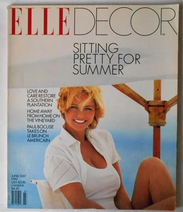 Vintage Elle Decor Magazine #5 Jun/Jul 1990 Paul Bocuse Cheryl Tiegs - Picture 1 of 3