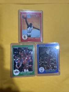 Michael Jordan 1985 Star Rookie Card Error Lot Of 3 - Picture 1 of 15