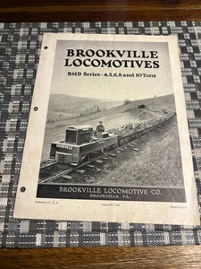 Brookville Lokomotiven BMD Serie 4, 5, 6, 8, 10 Tonnen SELTEN ORIGINAL 1931 - Bild 1 von 6