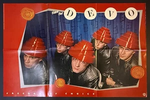 DEVO Freedom Of Choice ORIGINAL 1980 PROMO POSTER Warner Bros. 23"x35" Vintage - Picture 1 of 4