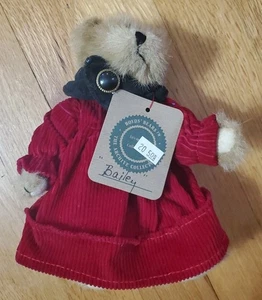 Vestido Boyds Bears Archive Collection Bailey Rojo Verde 8" - Imagen 1 de 5
