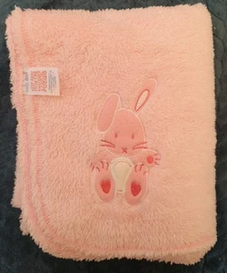 Early Days Pink Fleece Blanket Bunny Rabbit Primark Baby Pram Vintage Exc - Picture 1 of 6
