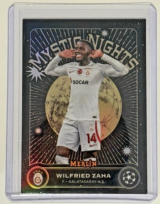 Wilfried Zaha 2023-24 Topps Merlin UEFA Club Mystic Nights MN-13 Galatasaray - Image 1 of 2