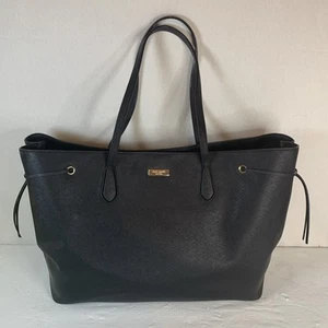 Kate Spade NY Black Ari Laurel Way Saffiano Leather Shoulder Tote Bag Large - Picture 1 of 12