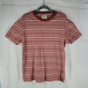 Fat Face T-Shirt Size Medium M Red White Stripe Short Sleeve Round Neck - Picture 1 of 12