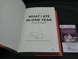 Stanley Tucci Signed 1st Edition HB Book What I Ate In One Year JSA #AY61224 - Picture 1 of 10