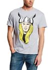Marvel Comics Thor Big Head Mens Grey TS: Large T-Shirt NEW