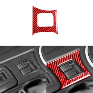 Red Carbon Fiber Interior Power Window Control Trim For Mazda MX-5 Miata 2009-15 - Picture 1 of 16