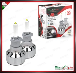 KIT LED H1 12V 55W 19000 LUMEN 6500K FARO LENTICOLARE - BLACKLIGHT XL H1 LSR - Picture 1 of 6