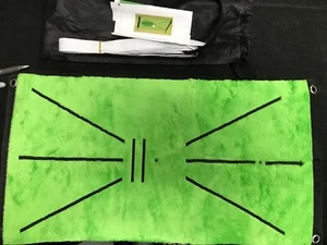 Golf Practice Mat & Spikes with Black Storage Bag NEW - Picture 1 of 5