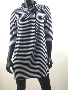 NWT Vineyard Vines Dress Striped Cotton Knit Deep Bay XS Navy Blue White Sailor - Picture 1 of 7