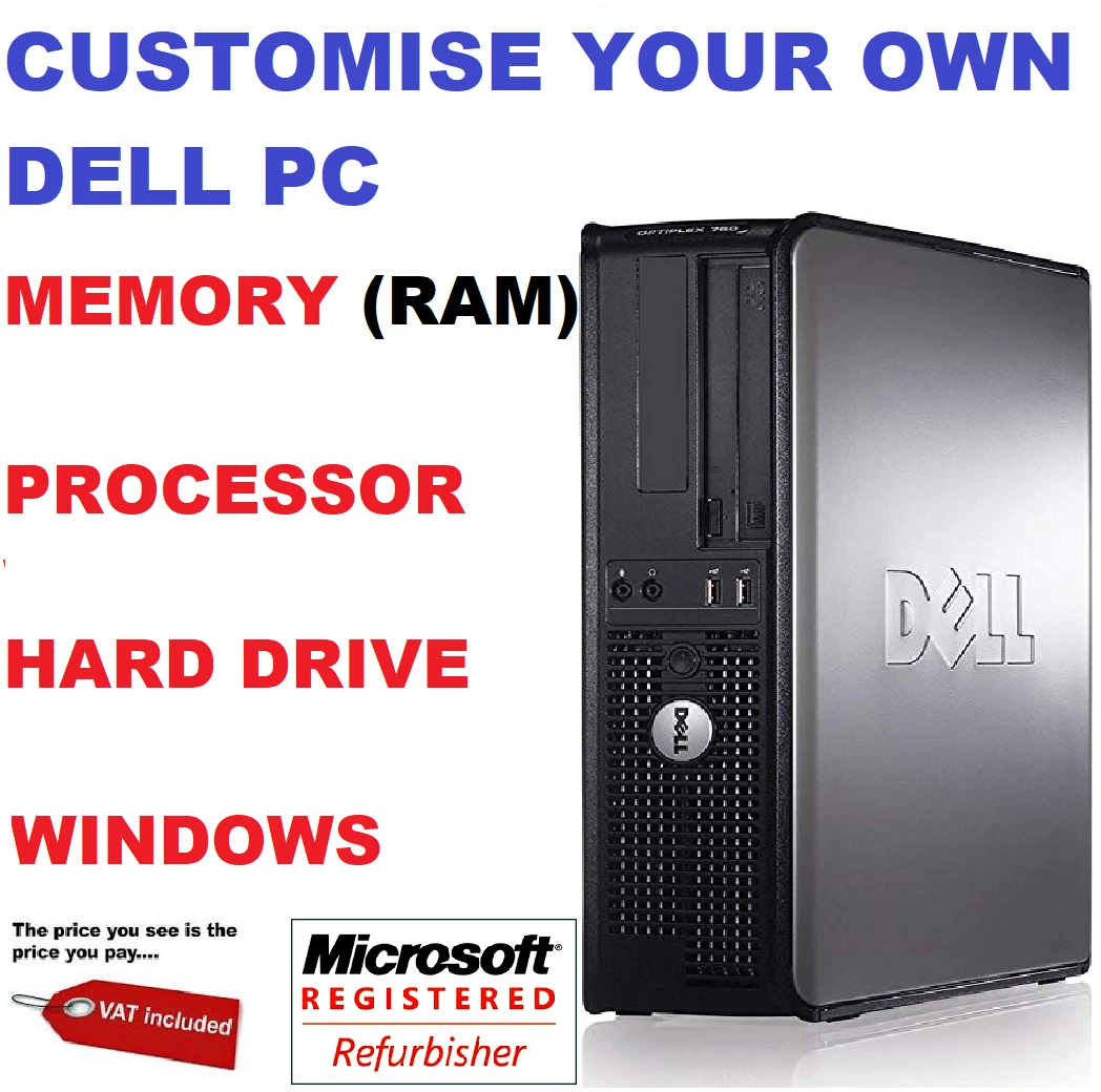 Dell OptiPlex 780 8GB RAM Windows 10 PC Desktops & All-In-One