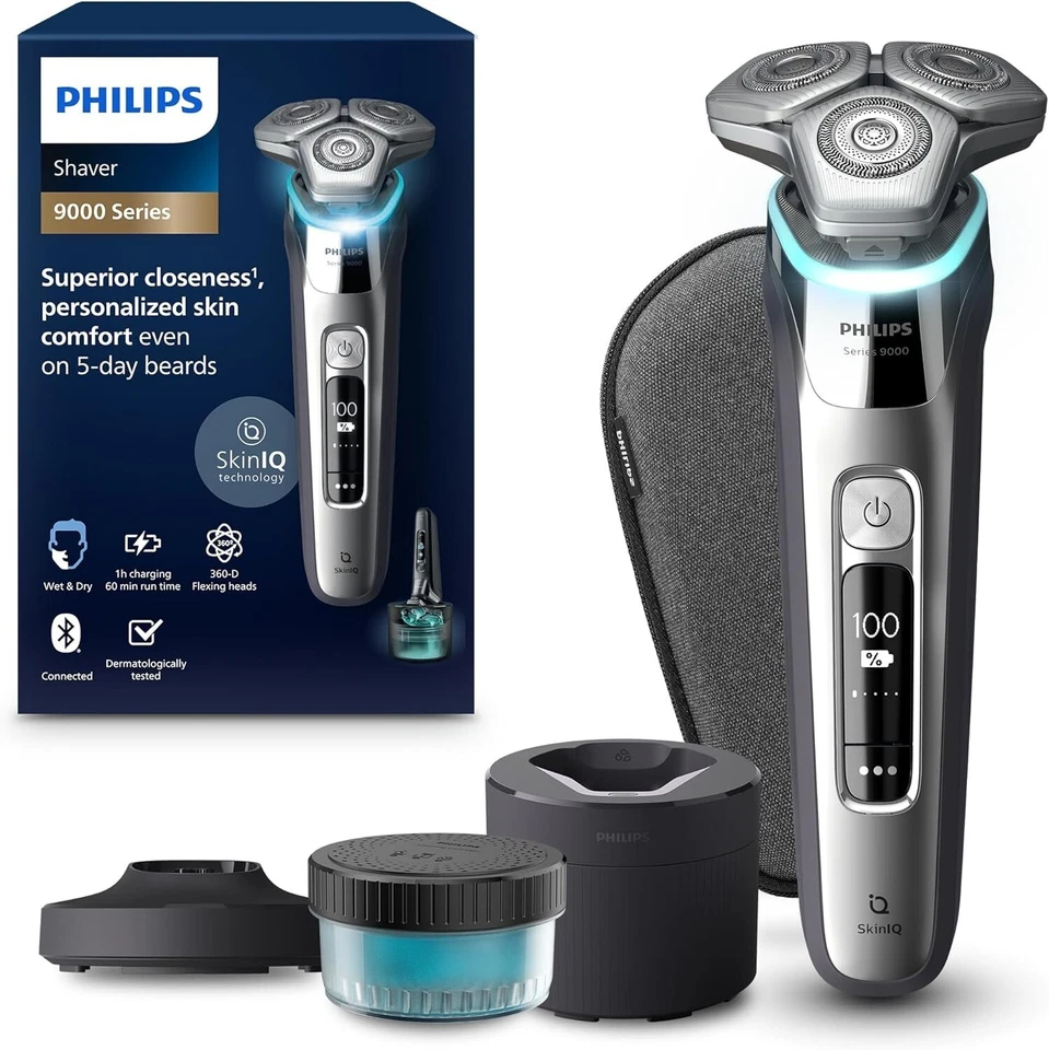 Philips Shaver S9000 - Rasoio elettrico Wet & Dry uomo, tecnologia Lift & Cut e - Image 1 of 1